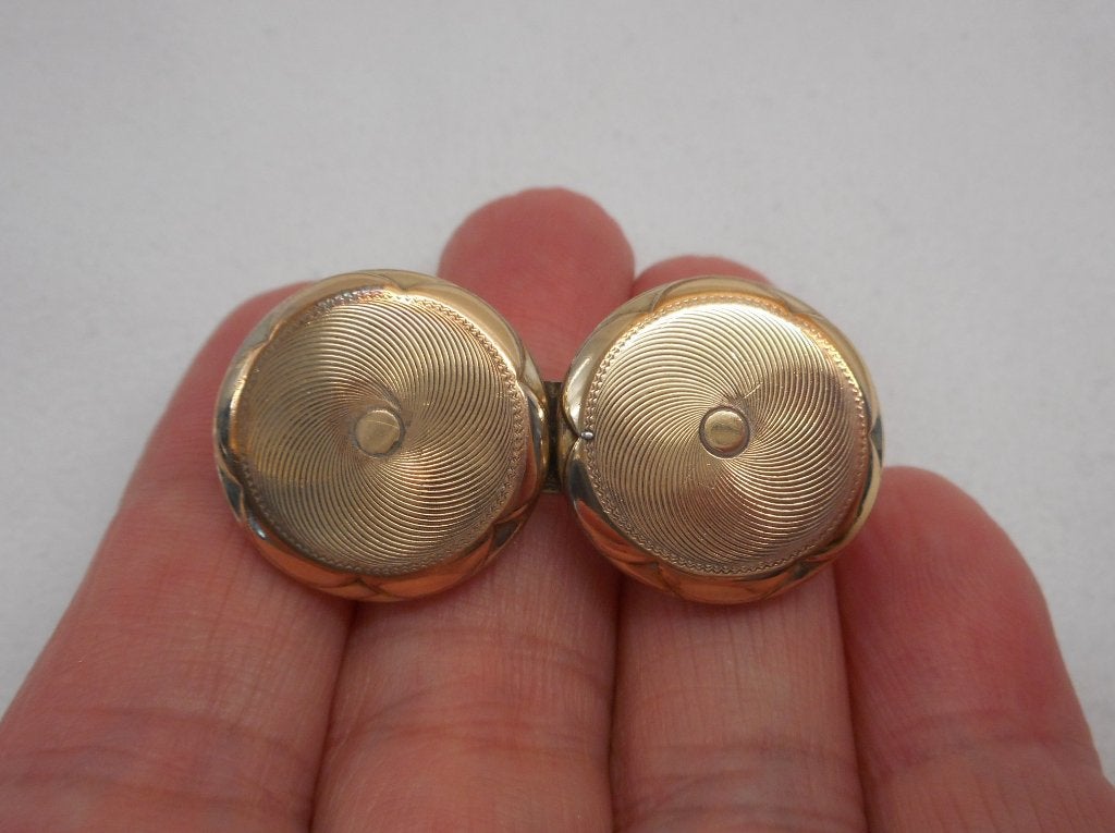 Antieke zilveren goud vergulde broche nr.517, Verzenden, Minder dan 4 cm, Zo goed als nieuw, Goud