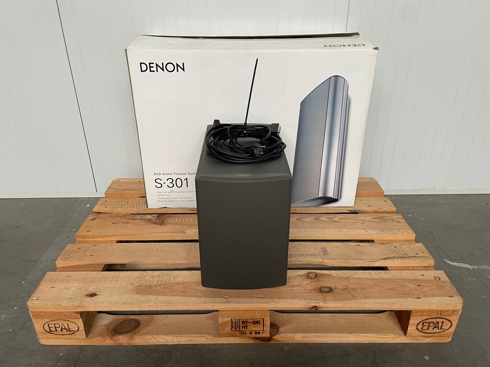 Denon S-301 Subwoofer Bas S301 Woofer Baskast Sub, 70 watt of meer, Zo goed als nieuw, 5.1-systeem, Overige spelers