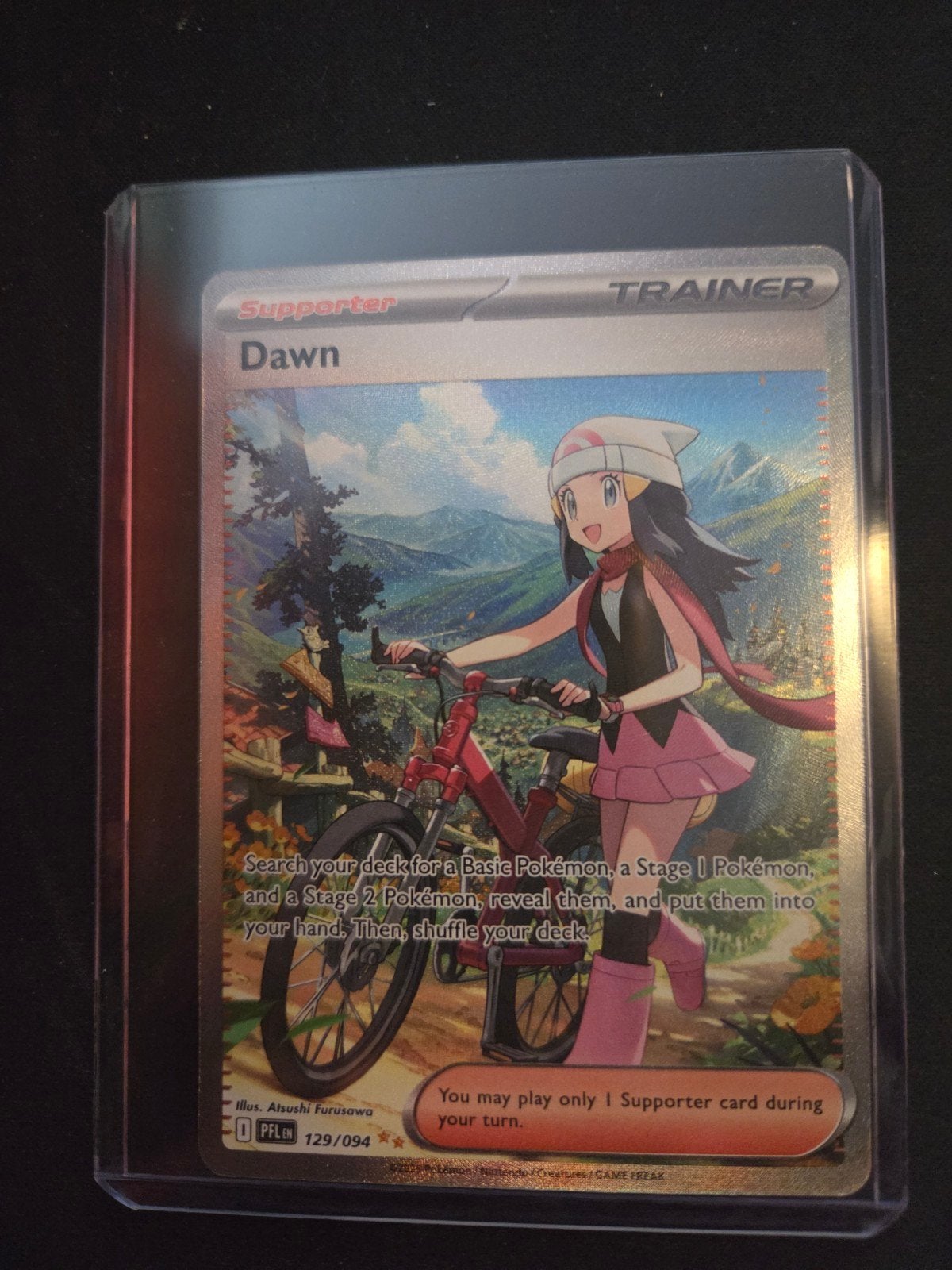 Pokémon TCG: Dawn Supporter Train in hardcoverer Kaart (Full, Ophalen of Verzenden, Nieuw, Losse kaart
