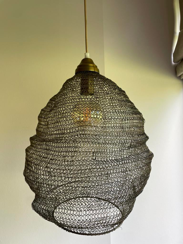 Hanglamp light and living, goud, Ophalen of Verzenden, Zo goed als nieuw, Minder dan 50 cm