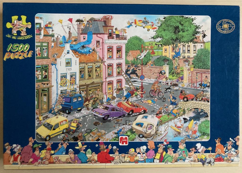 Jan van Haasteren 'Vrijdag de 13e', 1500 stukjes, Ophalen of Verzenden, 500 t/m 1500 stukjes, Gebruikt, Legpuzzel