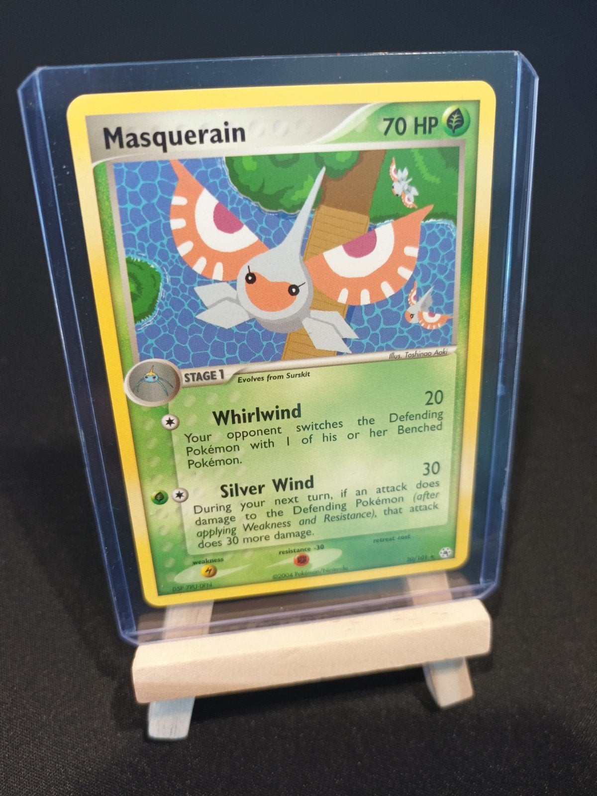 Pokémon Masquerain 20/101 - Hidden Legends - Toshinao Aoki, Ophalen of Verzenden, Zo goed als nieuw, Losse kaart