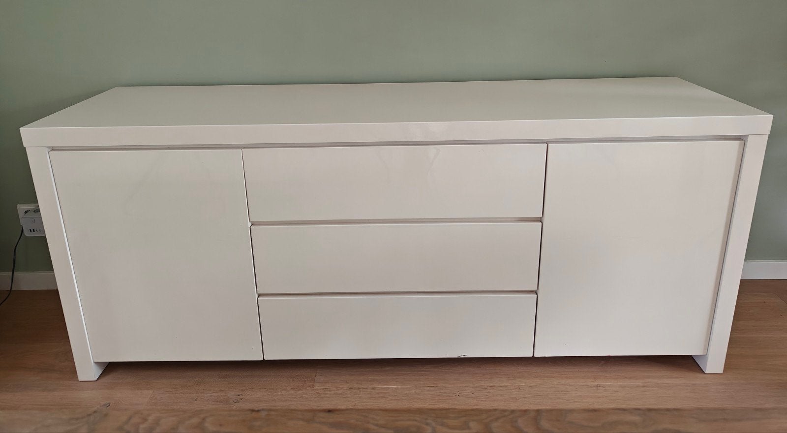 Modern Dressoir 190 cm breed met kasten en lades, Ophalen, Gebruikt, 150 tot 200 cm, Modern