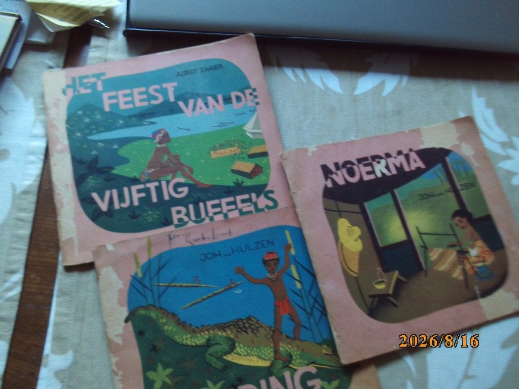 3x Kind boek Bambing/ Feest vd 50 buffels/ Noerma J v Hulzen, Gelezen, Joh v Hulzen, Fictie algemeen, Ophalen of Verzenden