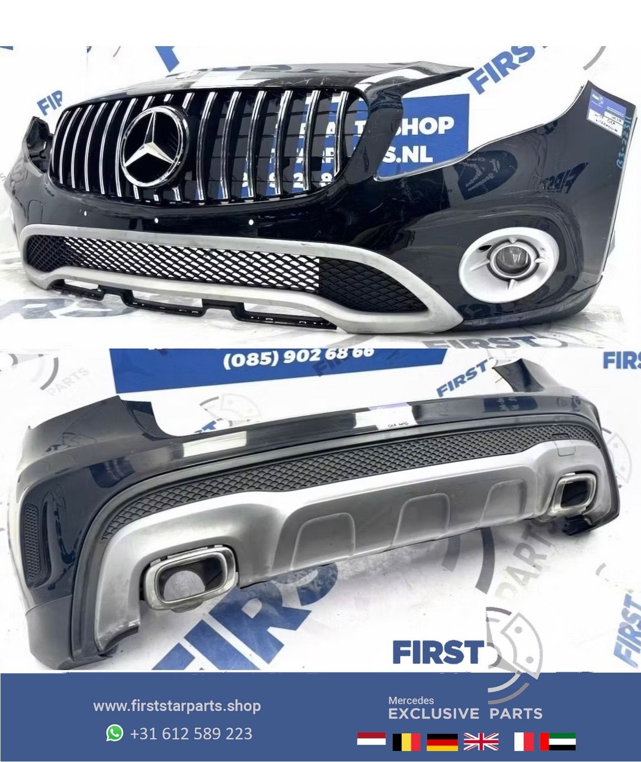W156 GLA BUMPER Pakket origineel Mercedes GLA KLASSE 2013-20, Gebruikt, -, Ophalen of Verzenden, Bumper