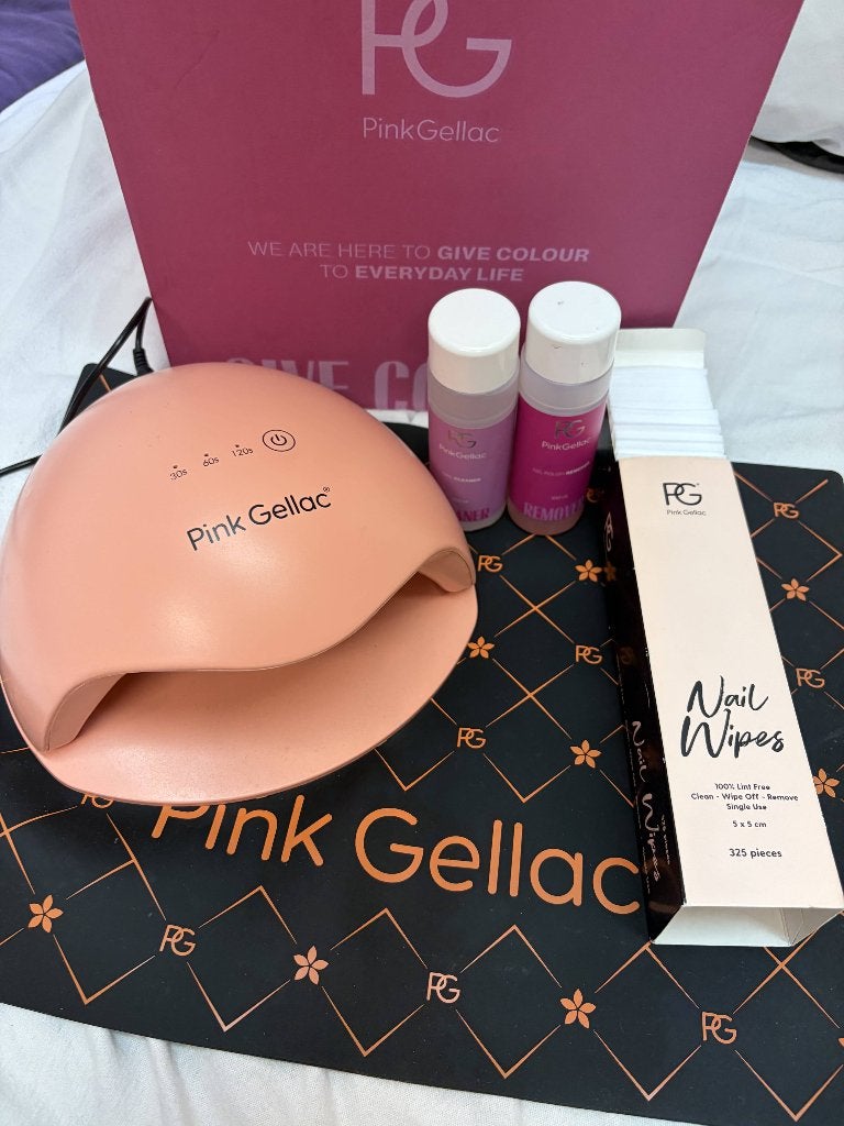 Pink gellac set inlusief 14 kleuren en nog extra's, Ophalen of Verzenden, Zo goed als nieuw, Overige typen