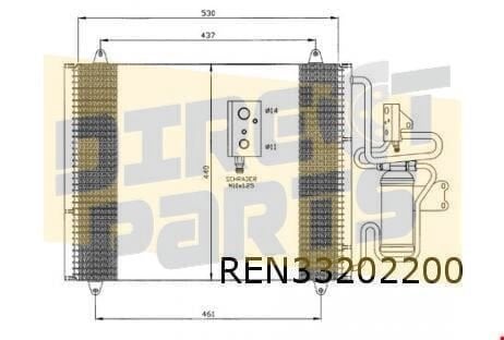 Renault Safrane II (10/98-) (niet TD)  condensor OES! 770120, -, -, Nieuw, Ophalen of Verzenden