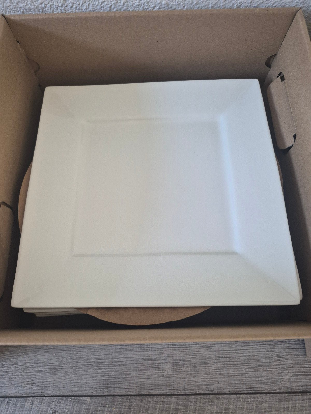 servies vierkant wit, Huis en Inrichting, Keuken | Servies, Ophalen, Overige merken, Zo goed als nieuw, Bord(en)