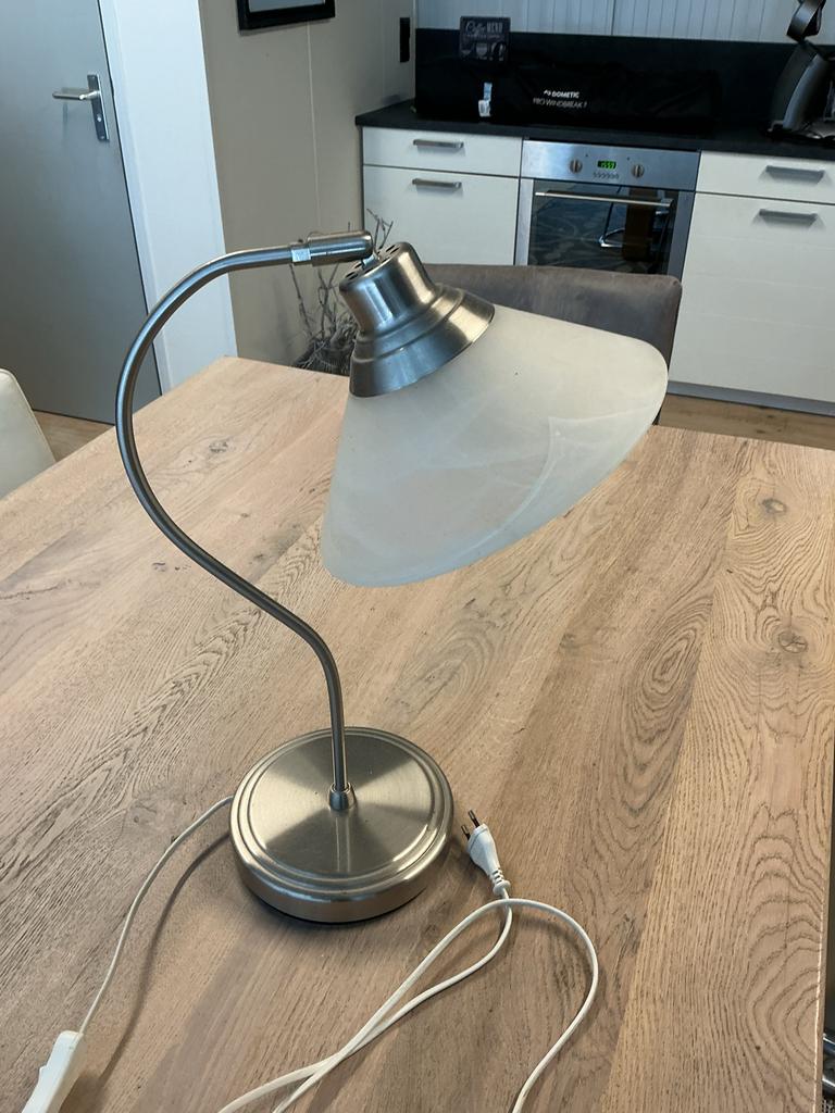 Prachtig schemerlampje, staand en hangend, warm licht, Ophalen, Gebruikt, Glas