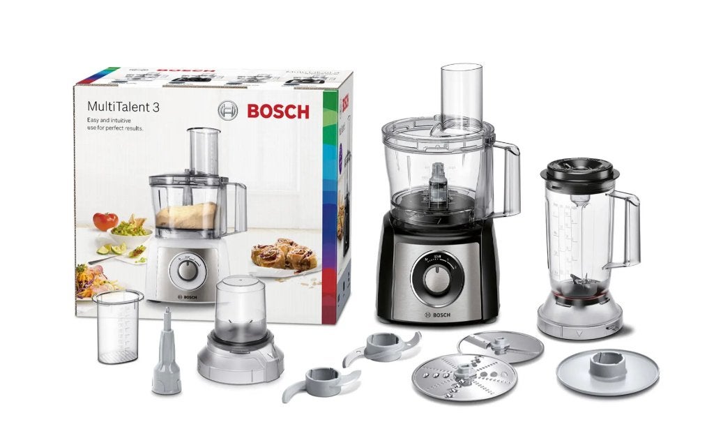 Bosch MultiTalent 3 Foodprocessor - MCM3201B, 4 liter of meer, Nieuw, 3 snelheden of meer, Ophalen of Verzenden