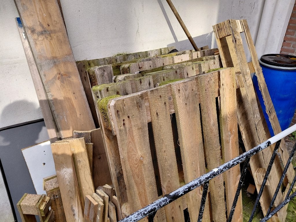 Partij pallets, Ophalen, Gebruikt, Pallet, Minder dan 200 cm