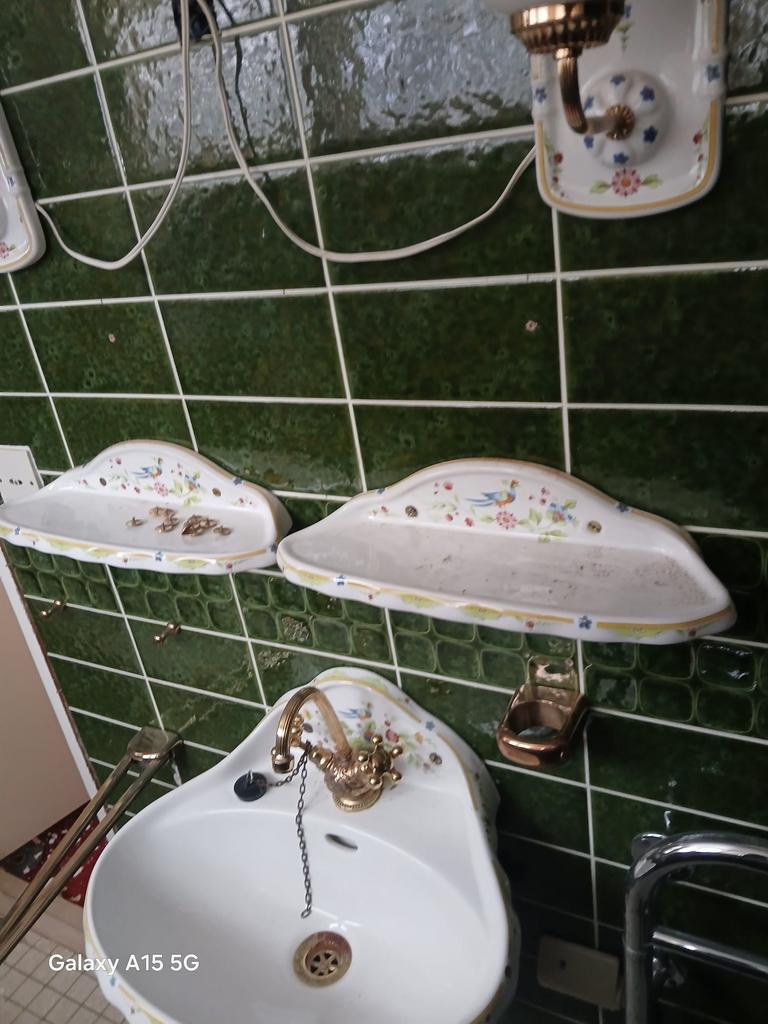 Bijzondere vintage badkamer/toilet set, Huis en Inrichting, Ophalen of Verzenden