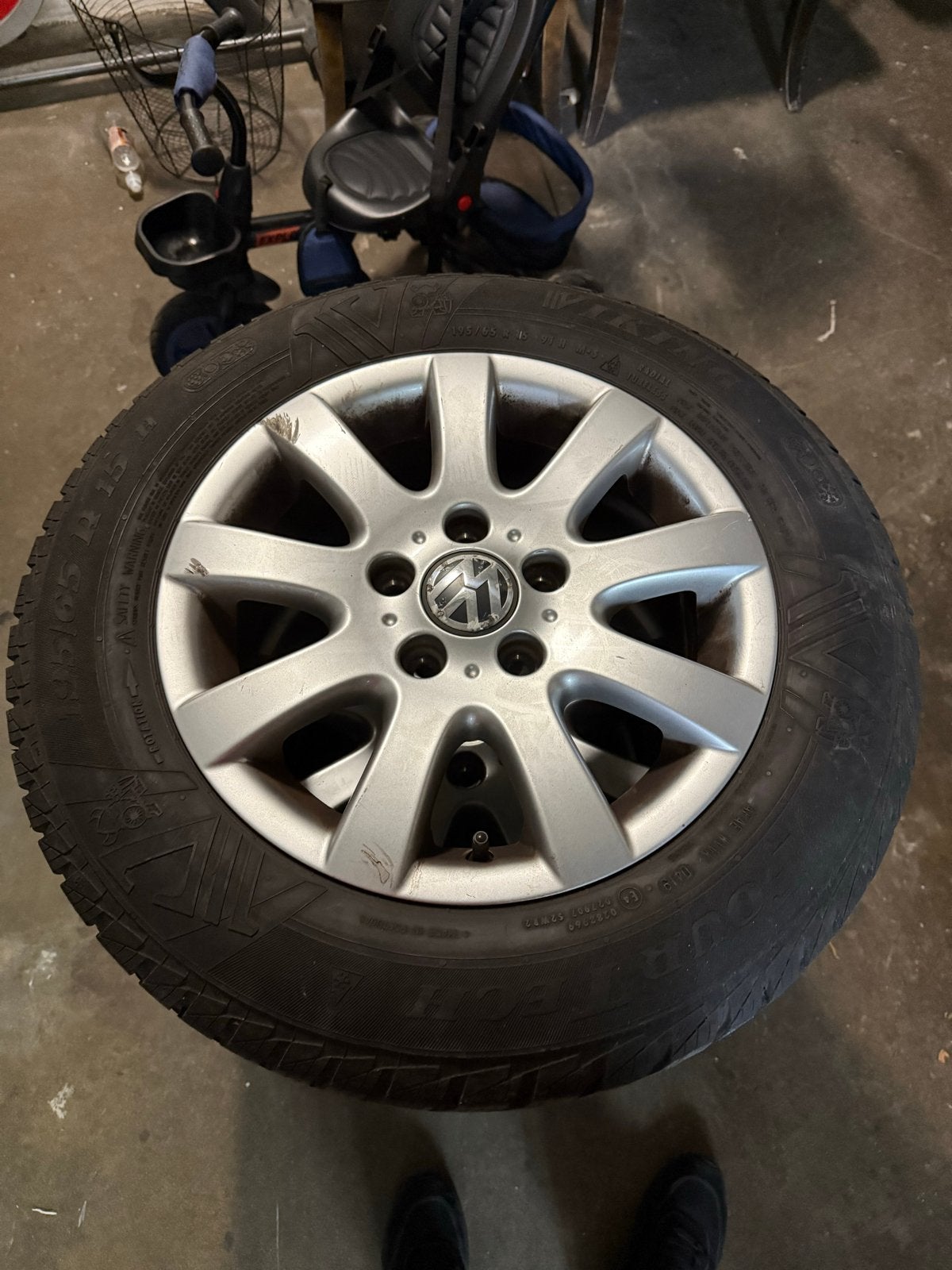 VW/Audi R15/65/195 Banden en Velgen, Auto-onderdelen, Ophalen, Gebruikt, 15 inch, Banden en Velgen