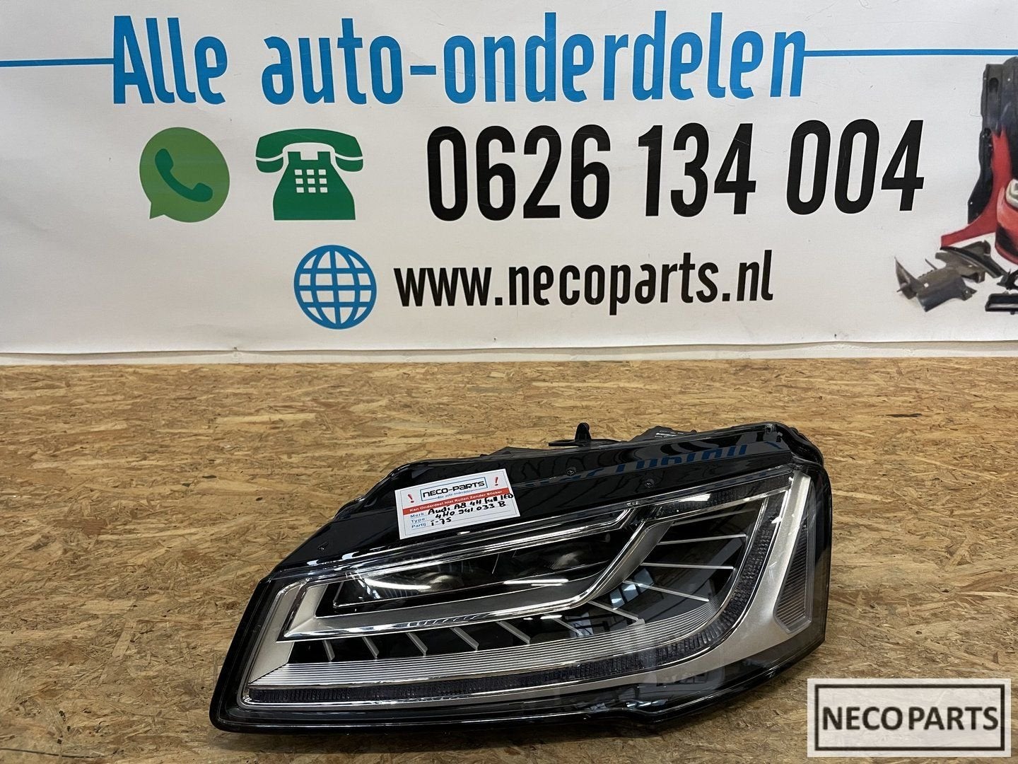 AUDI A8 S8 4H 4H0 VOL LED KOPLAMP LINKS 4H0941033B, Gebruikt, -, -, -