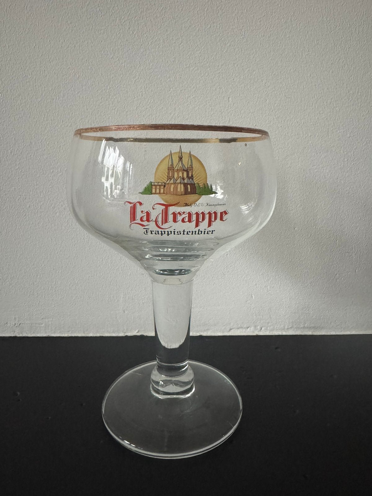 La Trappe Trappistenbier glas, Verzamelen, Biermerken, Ophalen of Verzenden, Zo goed als nieuw, Glas of Glazen, La Trappe