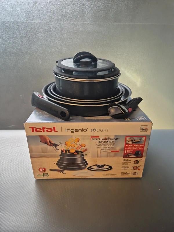 Tefal Ingenio So Light Pannenset 11-delig - Inductie, Huis en Inrichting, Keuken | Potten en Pannen, Gebruikt, -, -, Pannenset