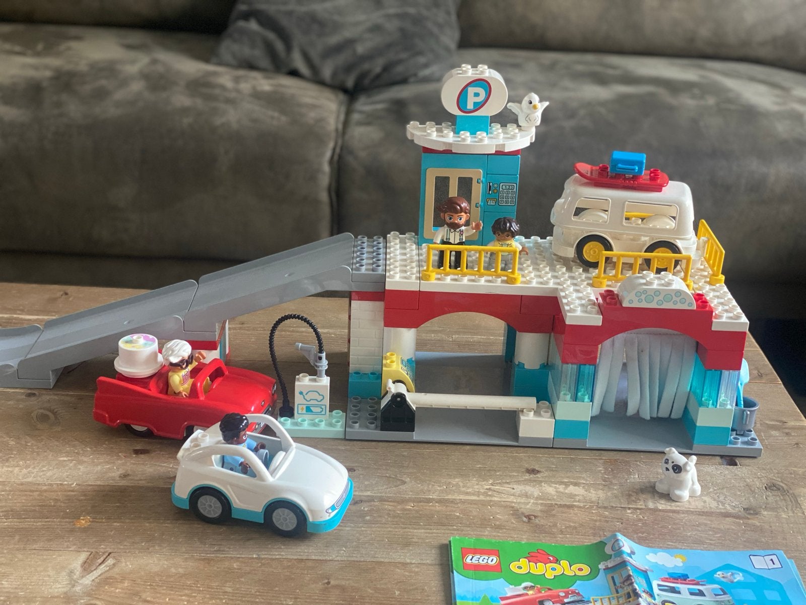 Lego Duplo Wasstraat en parkeergarage, Gebruikt, Overige thema's, Ophalen of Verzenden, Duplo