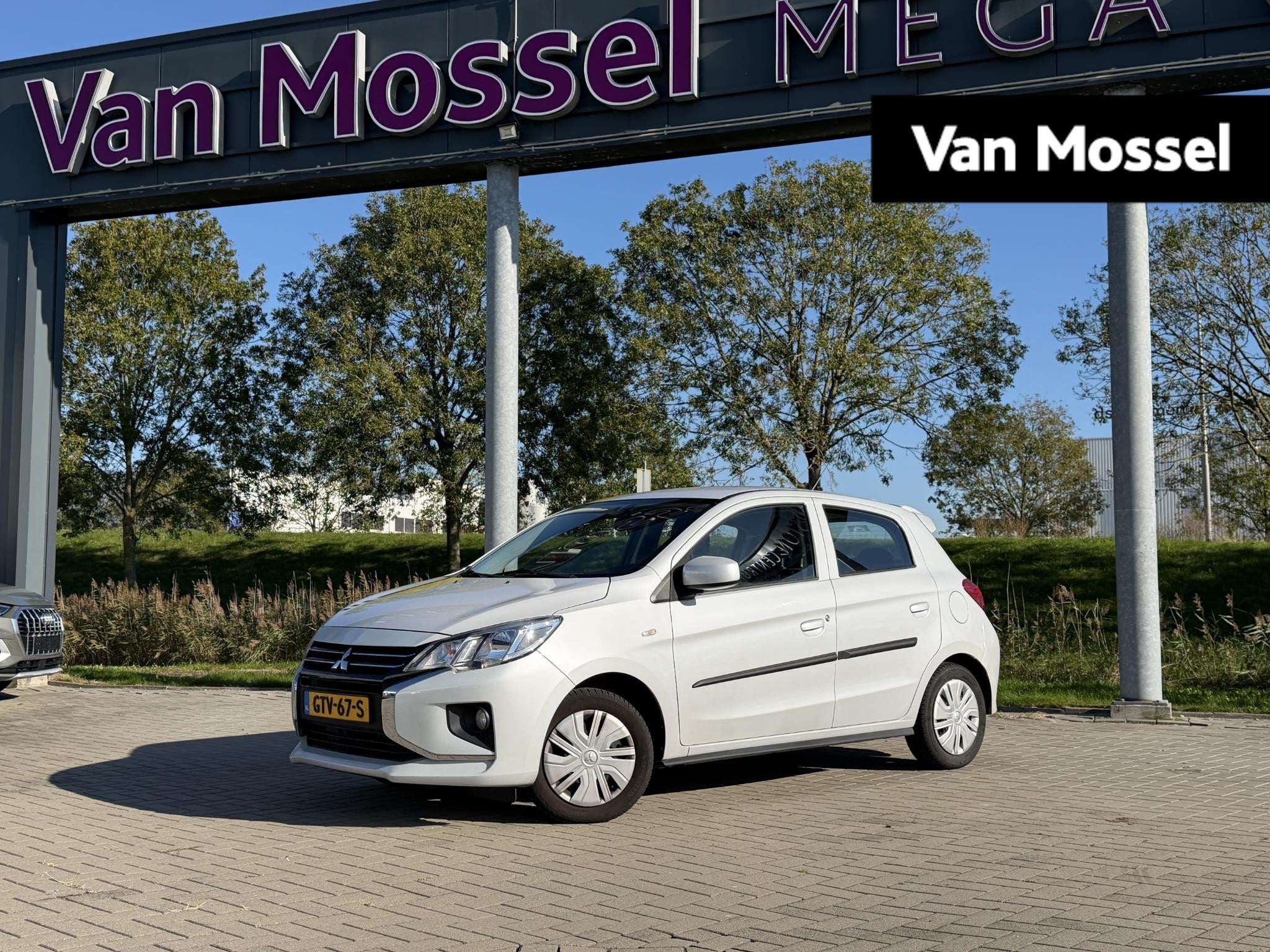 Mitsubishi Space Star 1.2 Connect+, Auto's, 12 maanden, Stof, Gebruikt, Wit