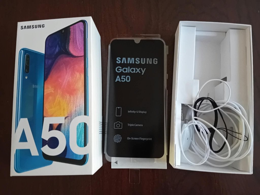 Samsung A50 Blauw incl. doosje (Nieuwstaat), Telecommunicatie, Mobiele telefoons | Samsung, Blauw, Ophalen of Verzenden, Zo goed als nieuw