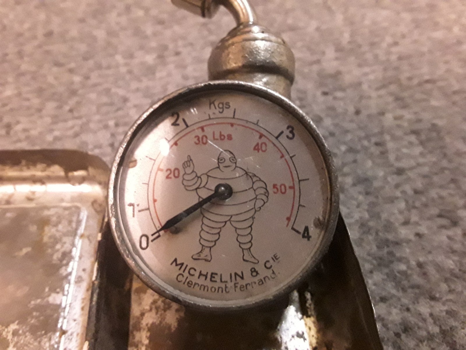 Antiek Michelin bandenspanningsmeter jaren 20. Bibendum., Ophalen of Verzenden, Gebruikt
