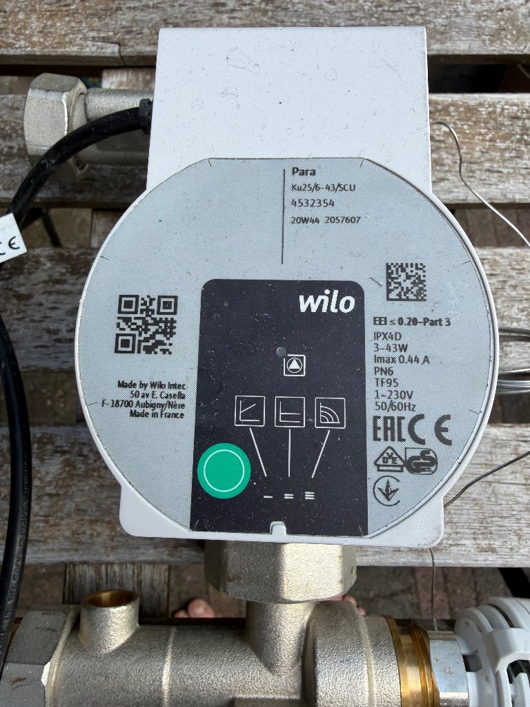 Wilo Para circulatiepomp – zuinig voor vloerverwarming, Minder dan 30 cm, Overige typen, Minder dan 60 cm, Ophalen of Verzenden