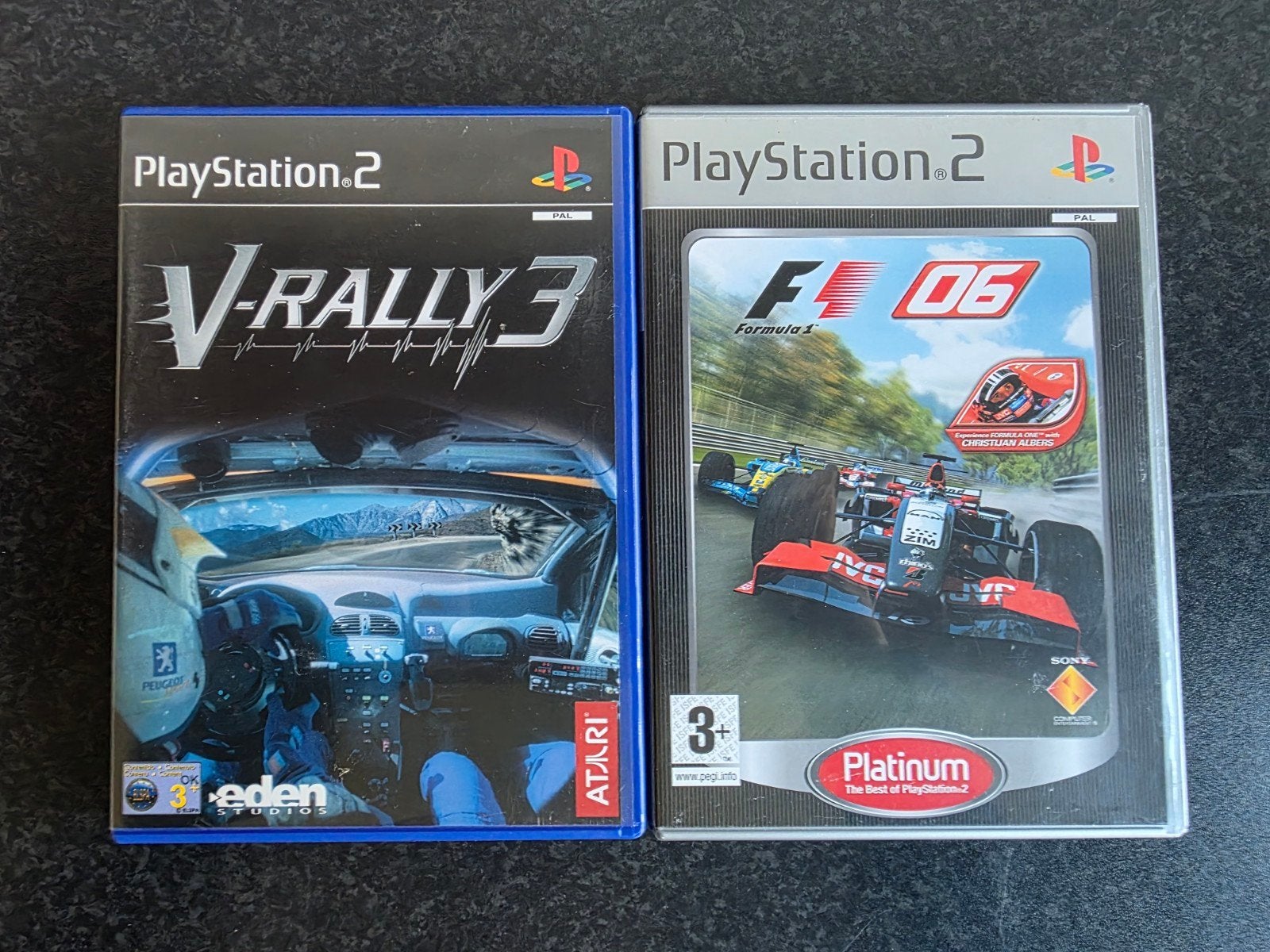 2 populaire PlayStation 2 racegames, Ophalen, 1 speler, Racen en Vliegen, Zo goed als nieuw