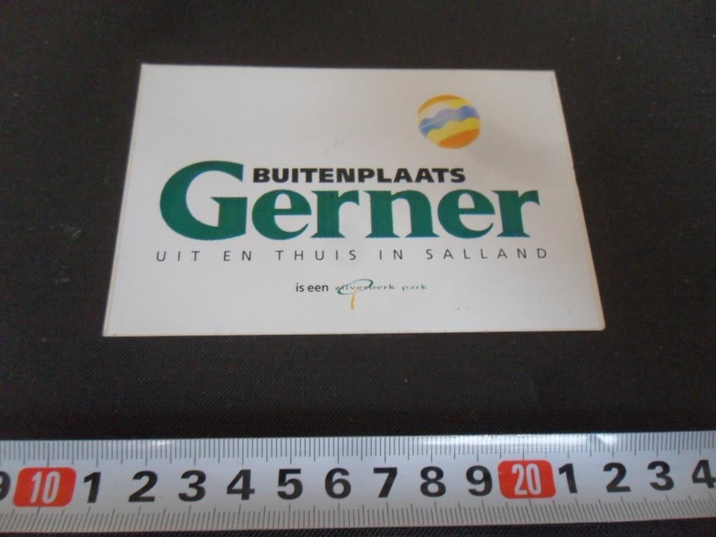 sticker Dalfsen Buitenplaats GERNER Salland Hilverberk park, Ophalen, Zo goed als nieuw