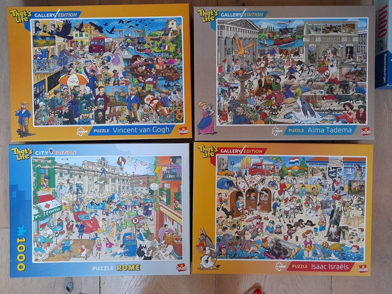 4x That's Life 1000 stukjes legpuzzels - Nieuwstaat, Ophalen of Verzenden, 500 t/m 1500 stukjes, Zo goed als nieuw, Legpuzzel