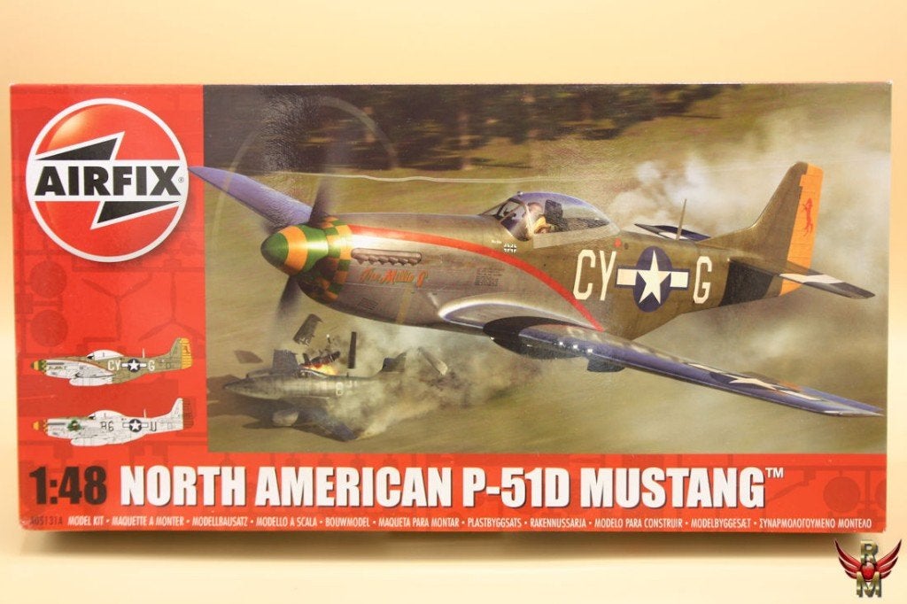 ROWASP OUTLET |  Airfix 1/48 North American P51D Mustang, Overige merken, Airfix, Ophalen of Verzenden, Zo goed als nieuw