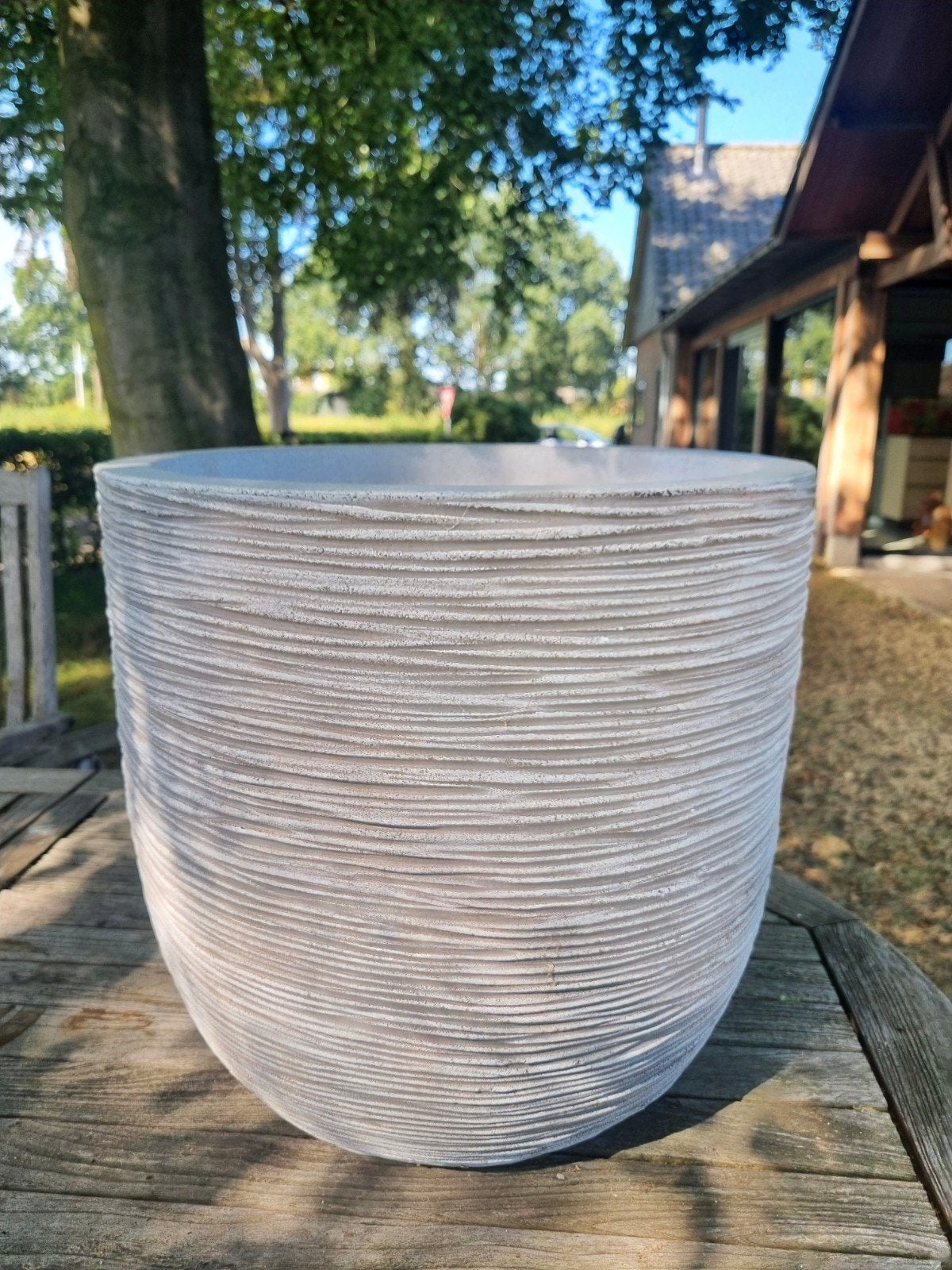 Grote plantenpot kunststof 41 cm hoog 43 cm doorsnee, Tuin en Terras, Bloempotten, Ophalen, Kunststof, 40 cm of meer, Rond
