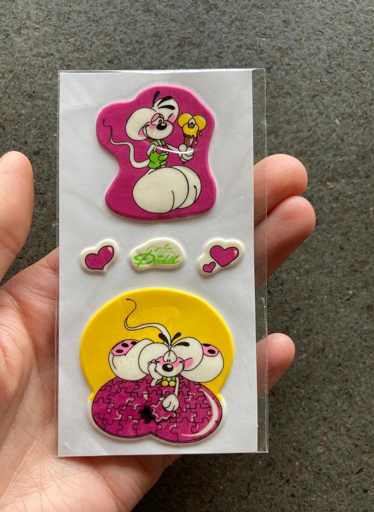 Nieuwe dikke Diddl-stickers in verpakking, Verzamelen, Diddl, Ophalen of Verzenden, Zo goed als nieuw, Papier, Kaart of Schrift