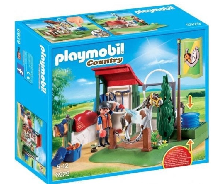 Playmobil 6929 paarden wasplaats, Complete set, Overige typen, Ophalen of Verzenden, Zo goed als nieuw