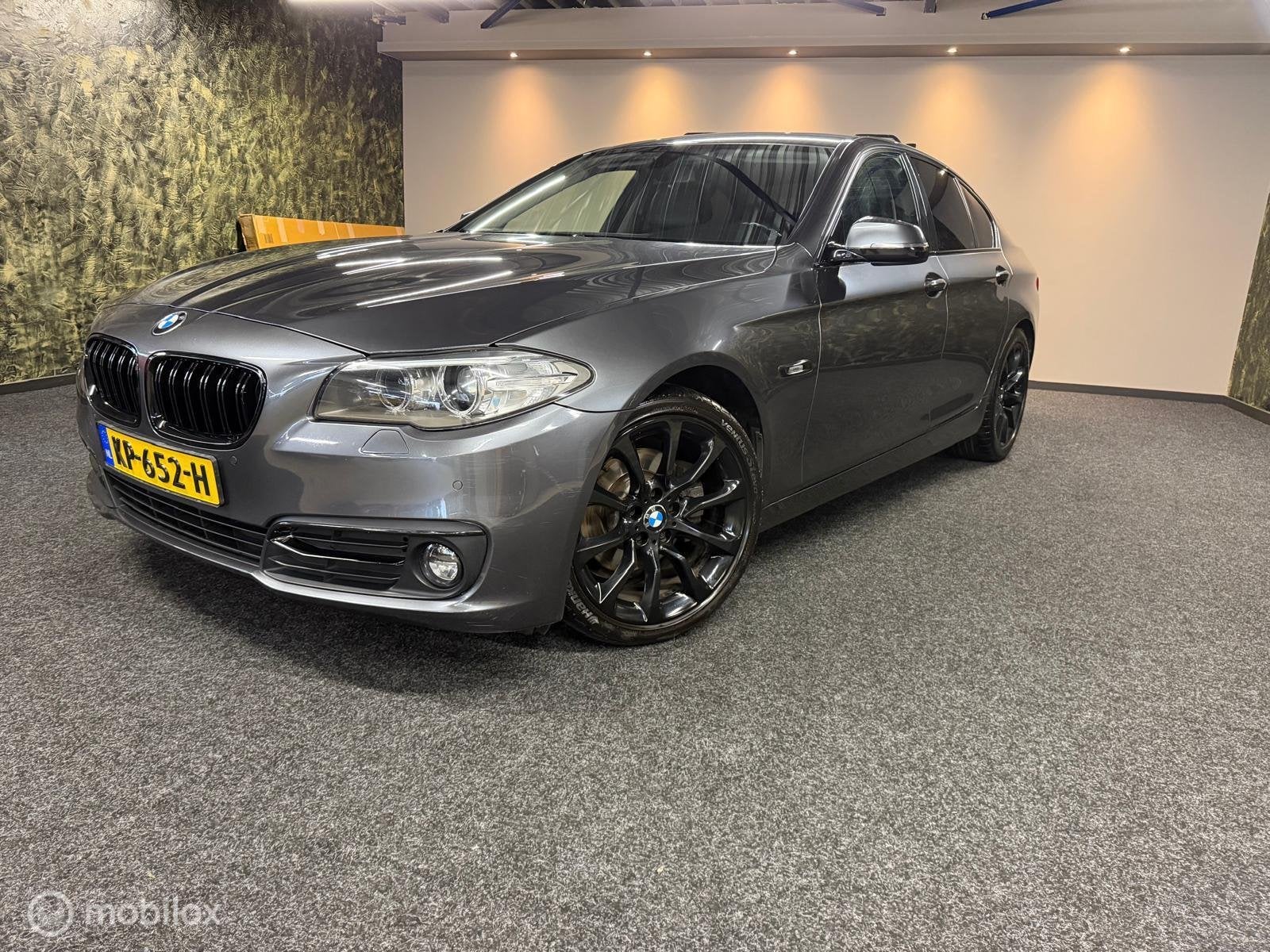 BMW 5-serie M Sport- Stoelver-Memory-Leder-PDC-Cruise-Nap, Auto's, Automaat, Achterwielaandrijving, Gebruikt, 4 cilinders