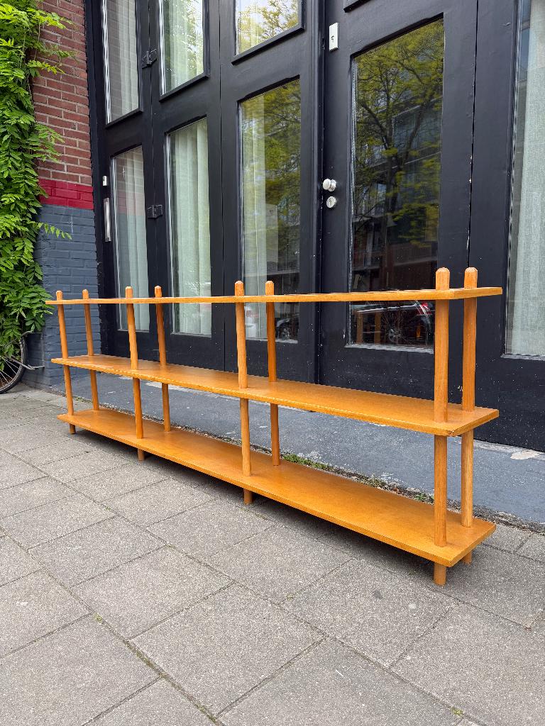 Vintage design wandkast, stokkenkast, midcentury wall unit, Ophalen, Gebruikt, -, -