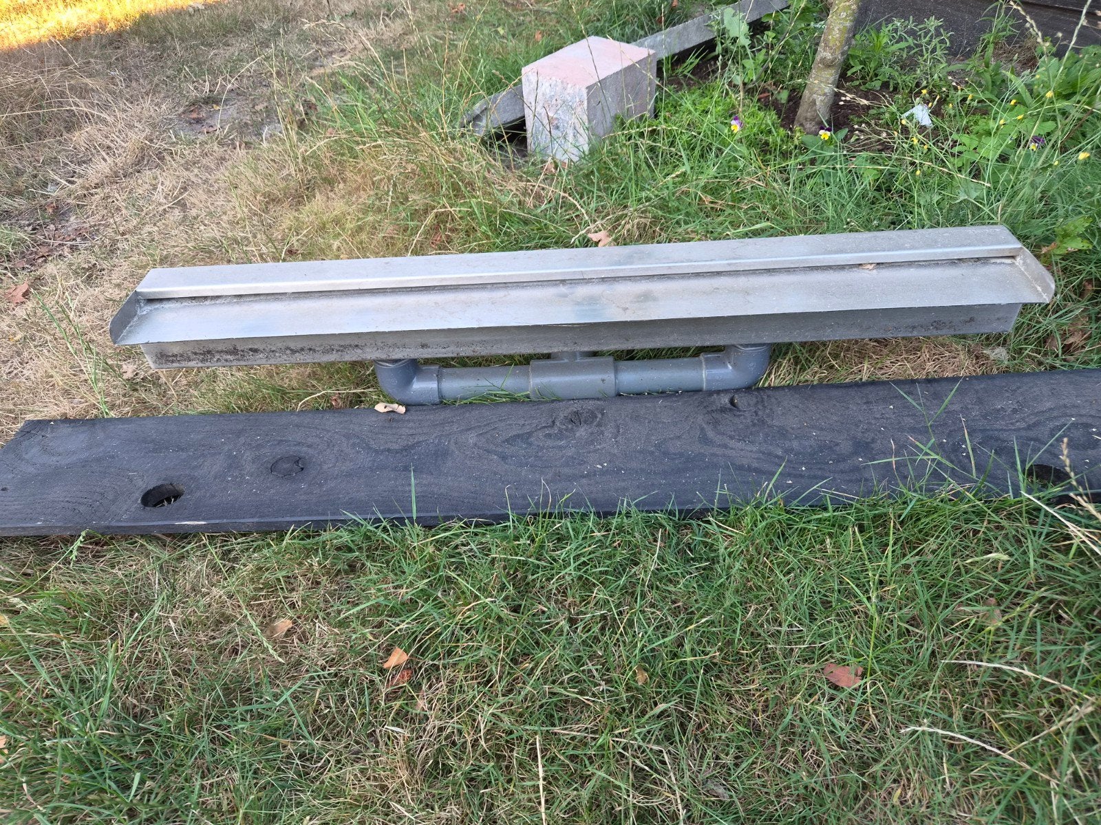 RVS Waterval 90cm breed voor vijver of zwembad, Tuin en Terras, Ophalen of Verzenden, Gebruikt