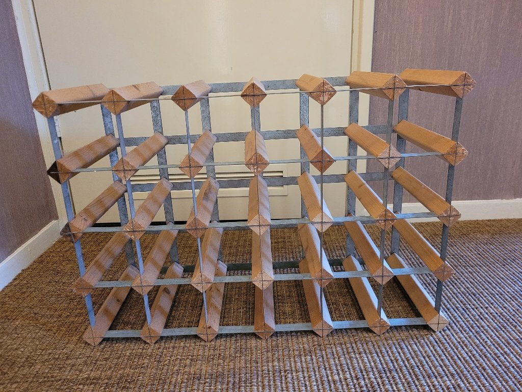 Wijnrek, Huis en Inrichting, Ophalen, Gebruikt, Metaal, 25 flessen of meer