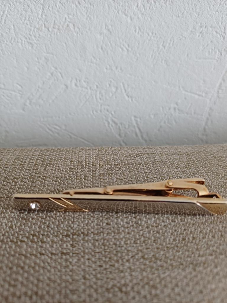 Vintage dasspeld met steentje, Antiek en Kunst, Ophalen of Verzenden