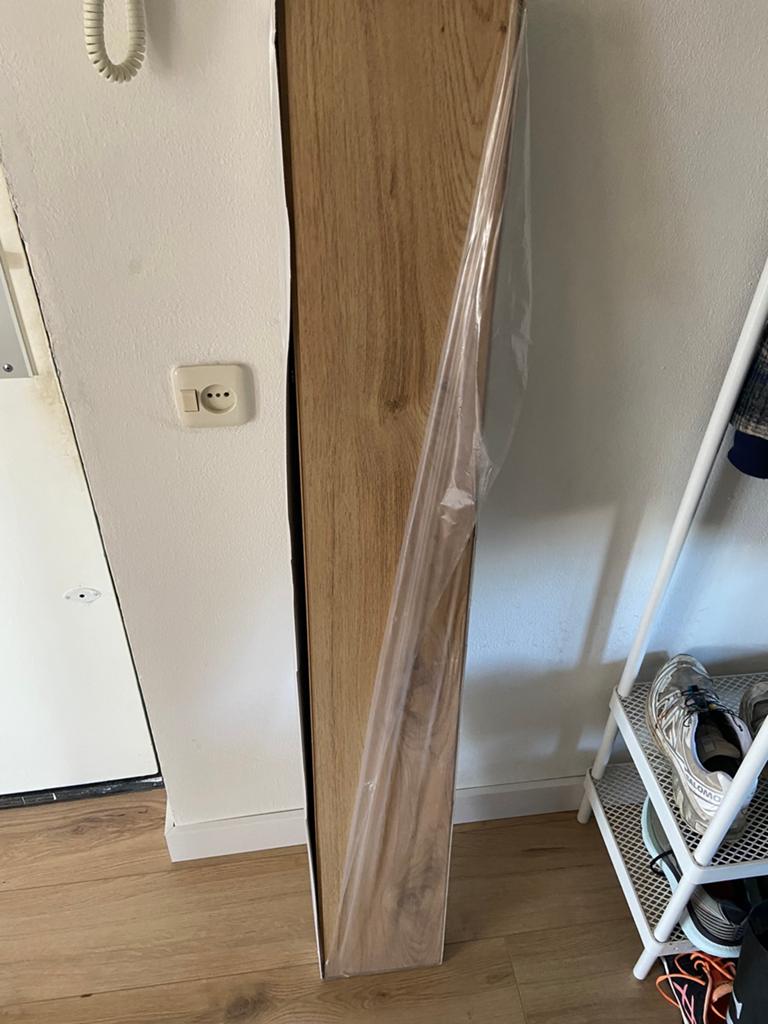 Gratis pak laminaat lichtbruin ophalen, Ophalen, 50 tot 150 cm, Nieuw, Minder dan 5 m²