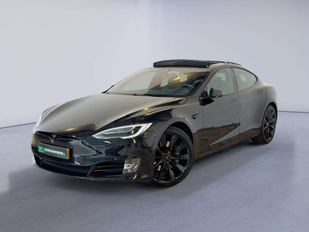 Tesla Model S 90D Base, Automaat, Gebruikt, 110 €/maand, Zwart