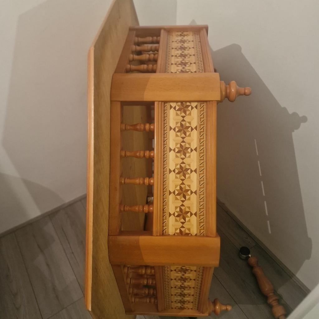 Traditionele Marokkaanse tafel - Handgemaakt hout, Ophalen, Rechthoekig, 100 tot 150 cm, 50 tot 100 cm