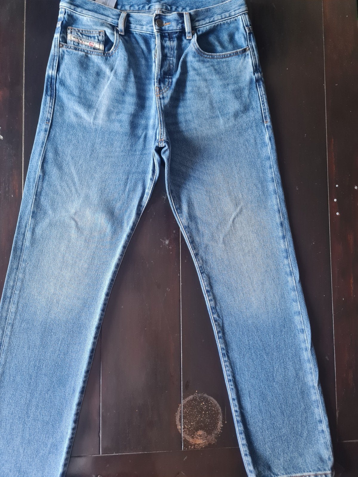 ZGAN DIESEL 2020 D-VIKER STRAIGHT FIT JEANS SIZE 32/34!!, Ophalen of Verzenden, Zo goed als nieuw, Blauw, W32 (confectie 46) of kleiner