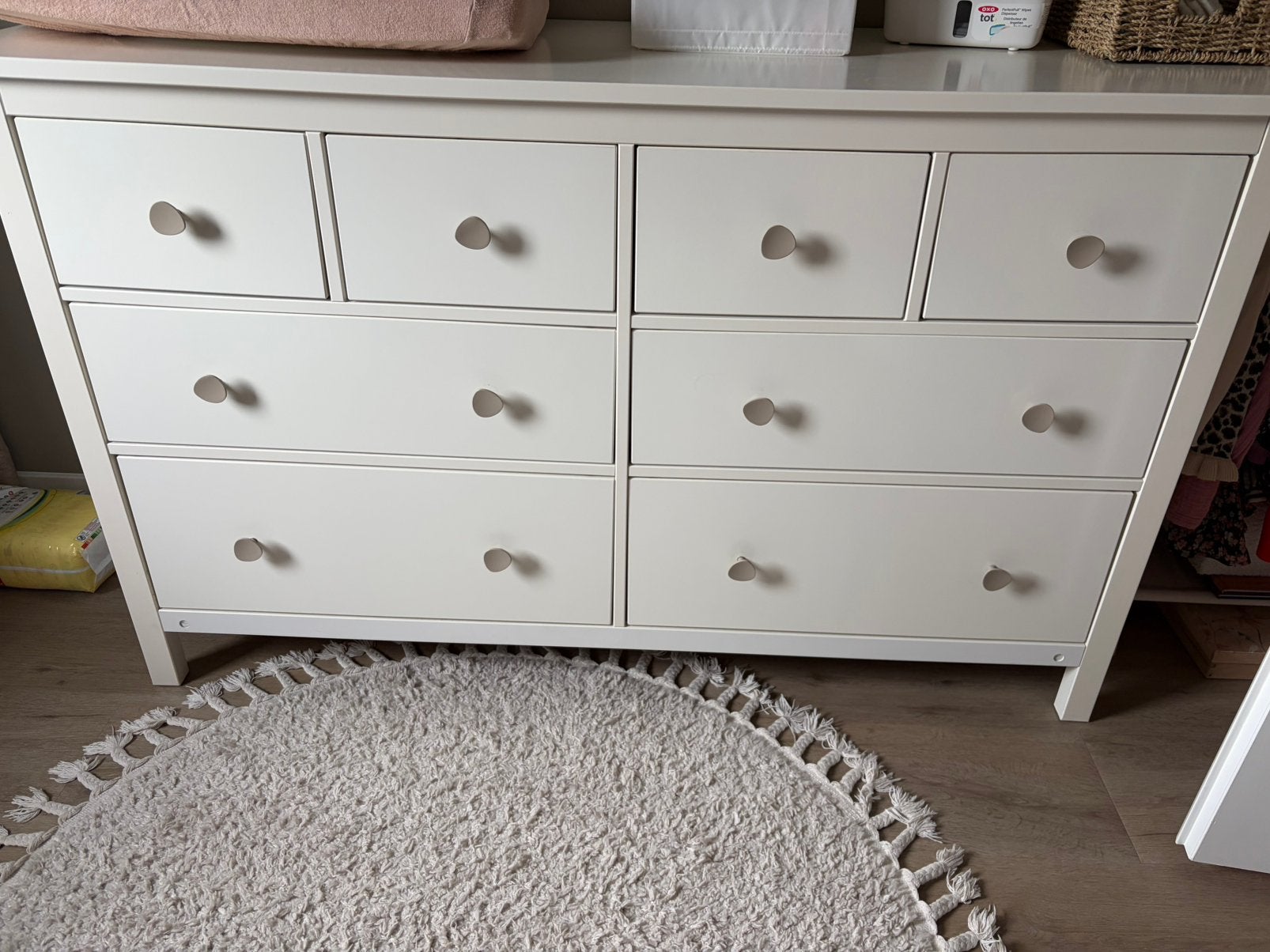 Hemnes ladekast 8 lases, Ophalen, Gebruikt, 50 tot 70 cm, 100 cm of meer