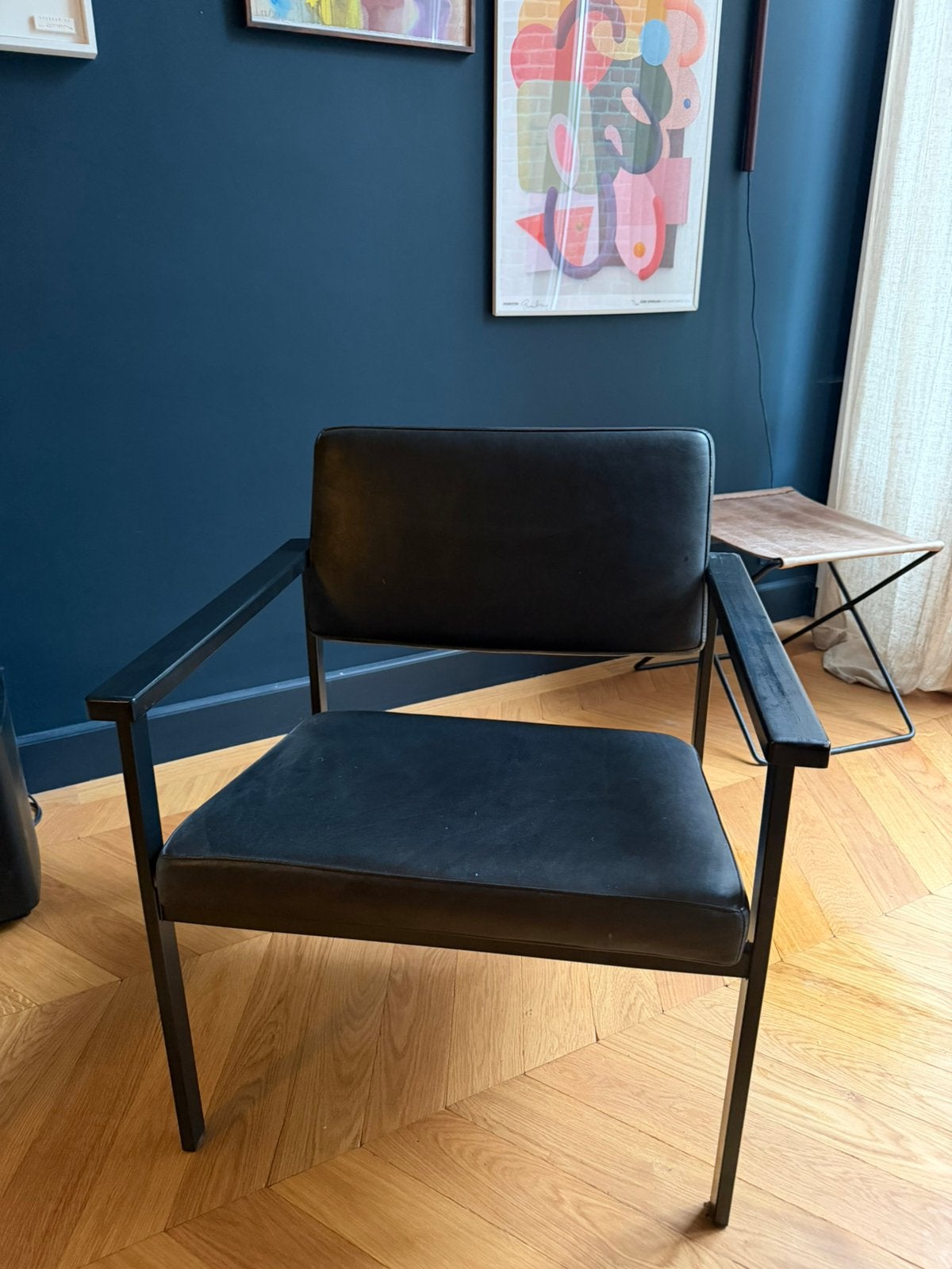 Loods5 fauteuil, Ophalen, Gebruikt, Zwart, Hout