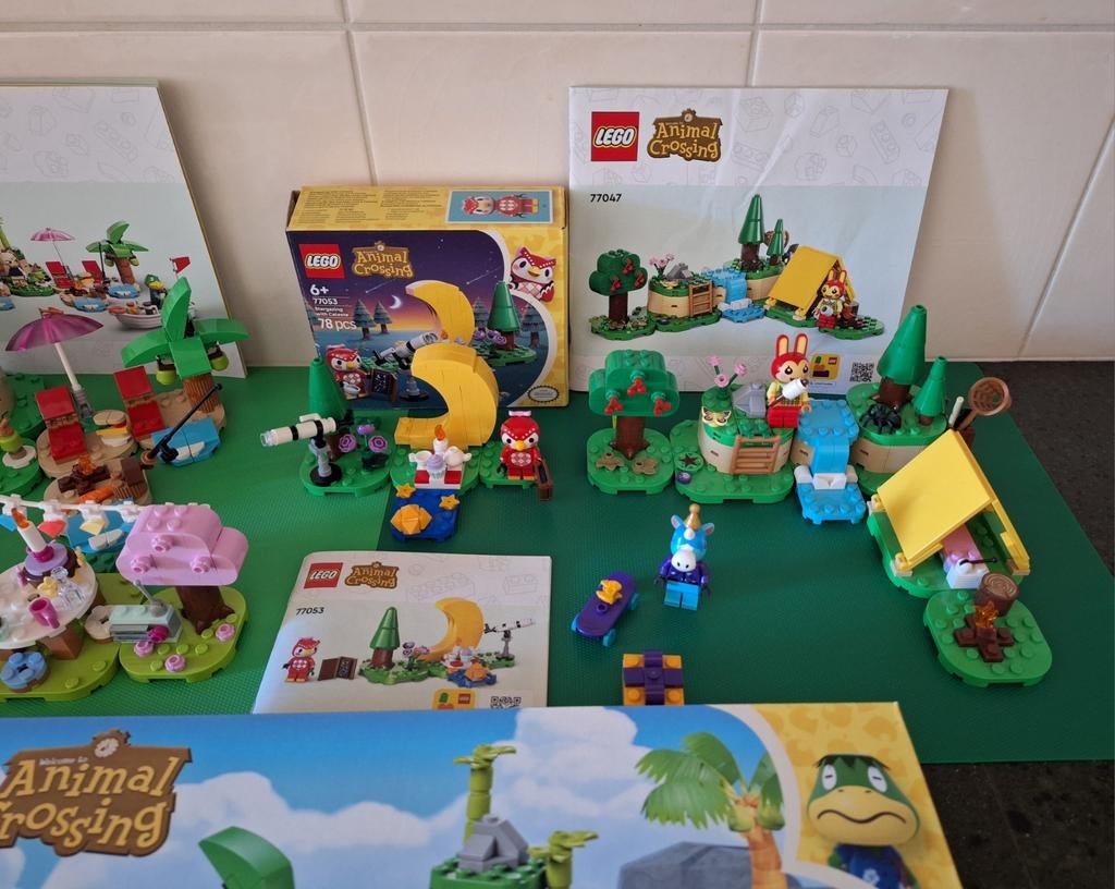 Animal Crossing lego 4 stuks 2 met doosje., Lego, Ophalen of Verzenden, Zo goed als nieuw, Inclusief doos