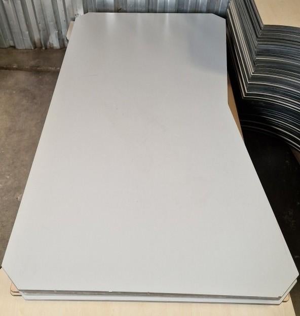 Trespa platen 5 stuks -180cm / 84 cm, 10 mm dik, Ophalen, Gebruikt, Overige typen, Grijs