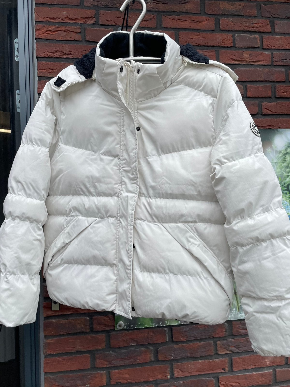 Dames winterjas maat L, Ophalen of Verzenden, Zo goed als nieuw, Maat 42/44 (L), Wit
