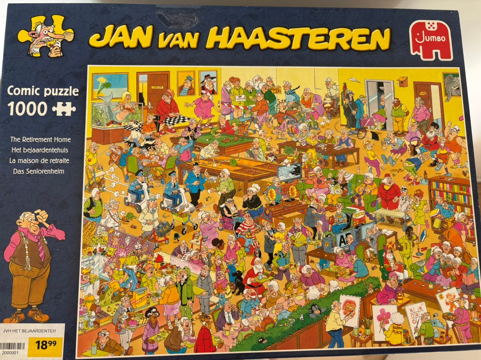 Puzzels Jan van Haasteren 1000 stukjes, Ophalen of Verzenden, 500 t/m 1500 stukjes, Gebruikt, Legpuzzel