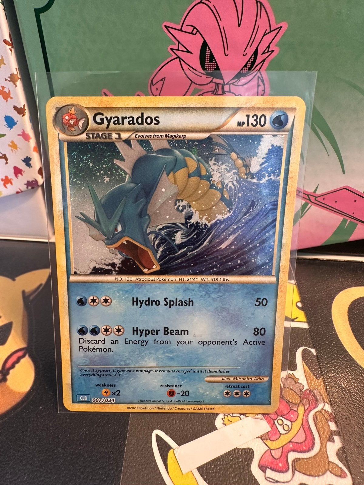 Gyarados (CLB 007), Ophalen of Verzenden, Nieuw, Losse kaart, Foil