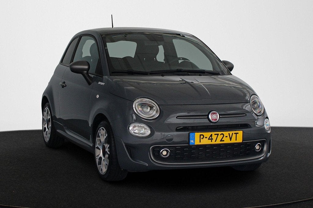 Fiat 500 1.0 Hybrid Sport Panoramadak Climate Control Apple, Stof, 4 stoelen, Origineel Nederlands, Bedrijf