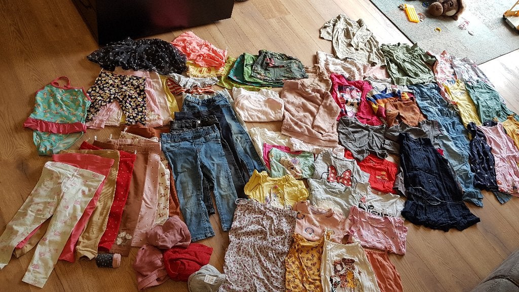 Megagroot pakket kinderkleding meisje maat 92, Ophalen of Verzenden, Gebruikt, Meisje, Overige typen